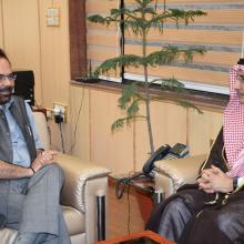 Today met Saudi Arab Ambassador H.E Dr Saud Mohd Al sati at Antyodaya Bhawan, positive discussion held on Haj 2017.