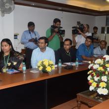 interaction with young & energetic IAS Probationers 2014 batch along with my colleague ministers Shri Jayant sinha & Shri Sudarshan bhagat.