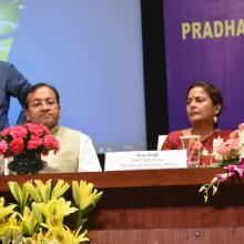 The Union Minister for Minority Affairs, Shri Mukhtar Abbas Naqvi addressing the National Conference of Principal Secretaries-Secretaries in-charge of States - UTs dealing with Minority Affairs, in New Delhi on July 16, 2018.