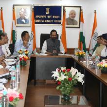 Haj review meeting was held on 3rd october 2018 at Antyodaya Bhawan. Senior officials from Minority Affairs Ministry, External Affairs, Civil Aviation, Health Ministry and Haj Committee of India and Indian Consulate in Saudi Arabia attended the meeting.